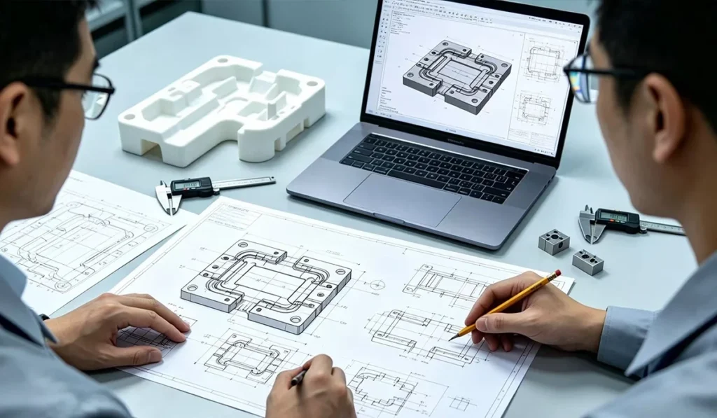 Engineer DFM review for injection molding quality control