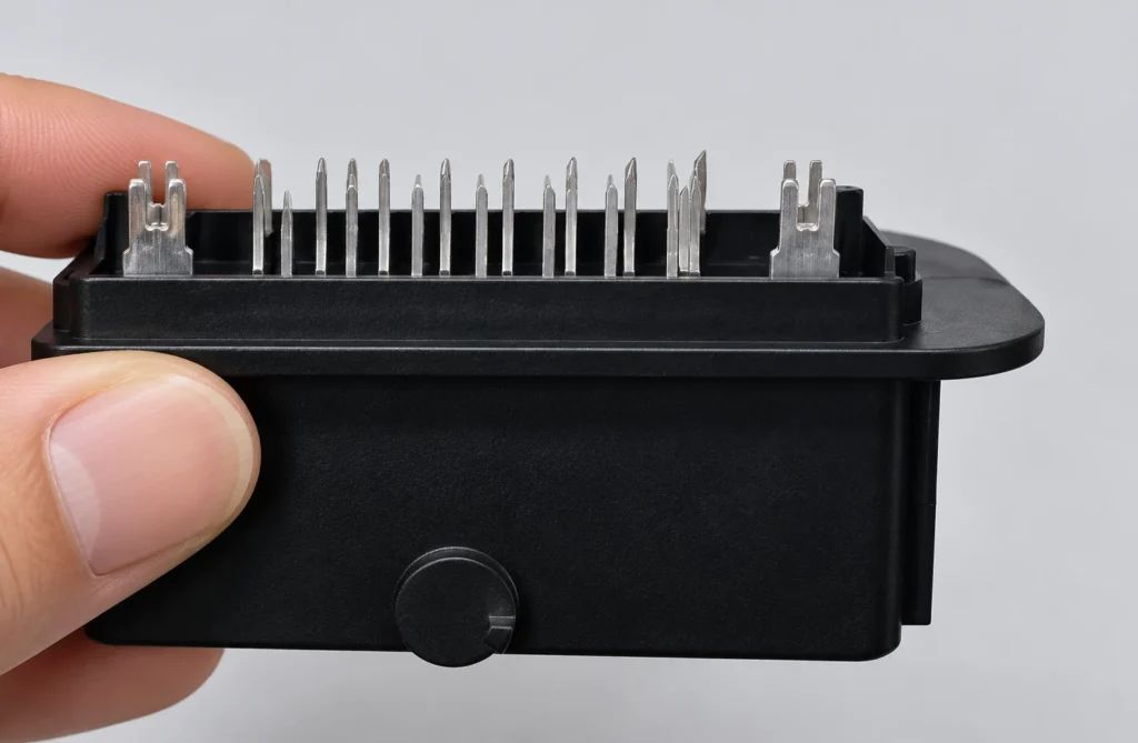 Application of embedded molding in automotive connectors