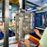 Inserts are positioned inside the mold before injection