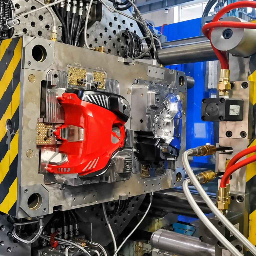 Multi-color plastic components