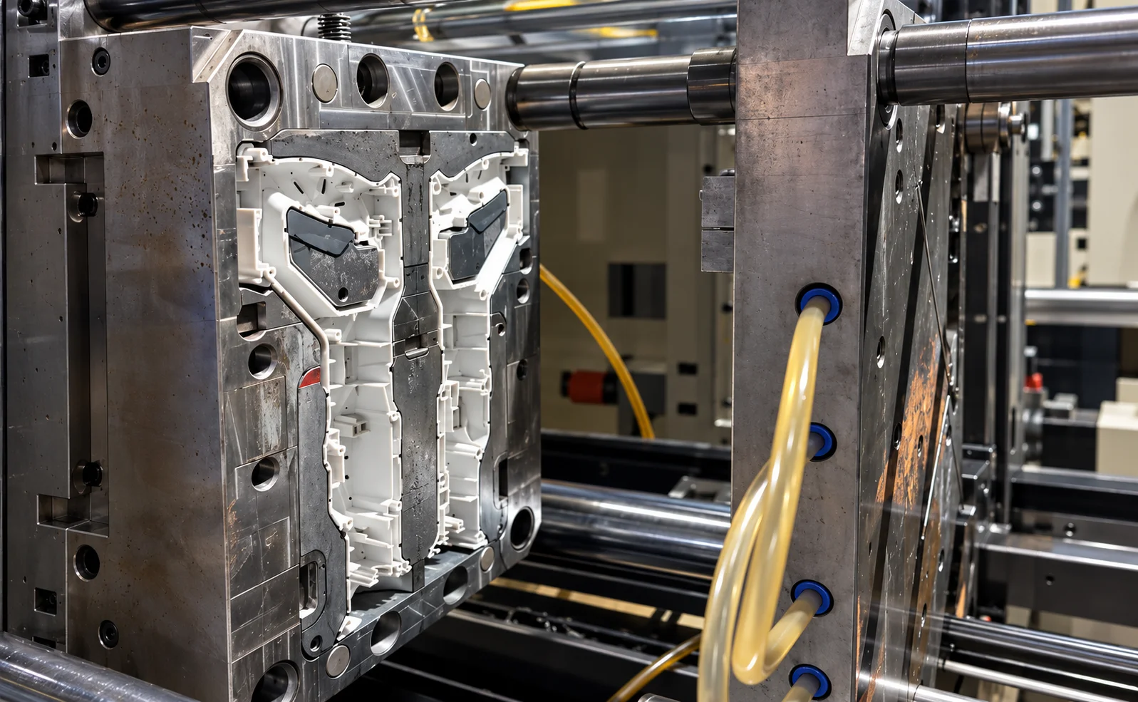 Substrate positioning and dimensional control in plastic overmolding